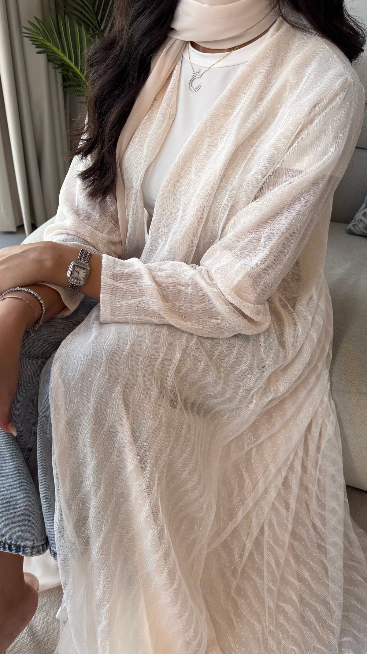 Sukara Abaya (White)